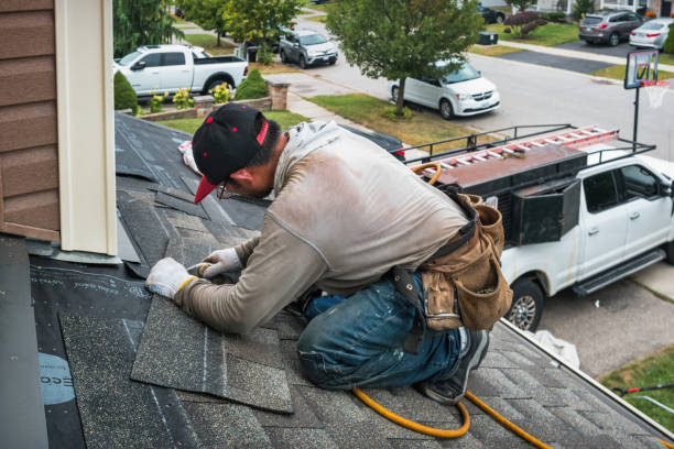 Professional Roofing technician working in Shermans Dale, PA
